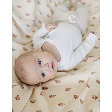 Soft Versatile Konssy Muslin Swaddle Blankets Pack 3