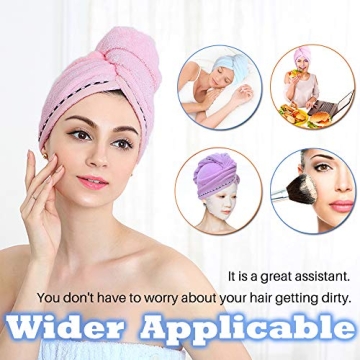 Vinker Microfiber Hair Towel Wrap Quick Dry Ultra Soft 3 Pack