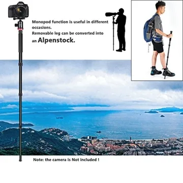 NEEWER 75" Tripod with Rotatable Center Column for Photography