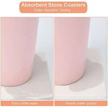 24 Pack DIY Ceramic Coaster Set for Creative Projects