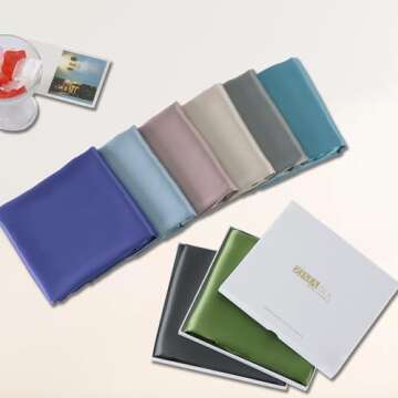 ZIMASILK Upgraded 100% Pure Mulberry Silk Pillowcase for Hair and Skin Silk Pillow Cases with Reinforced Hidden Zipper, More Soft & Durable Highest Grade 6A Silk, Gift Box 1Pc (20"x26", Grey)