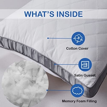 WhatsBedding Memory Foam Body Pillow Provides Fluffy Comfort
