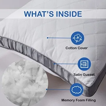 WhatsBedding Memory Foam Body Pillow Provides Fluffy Comfort