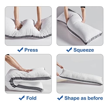 WhatsBedding Memory Foam Body Pillow Provides Fluffy Comfort