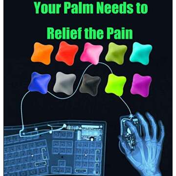 LOLBUY Hand Massage Therapy Balls for Optimal Relief