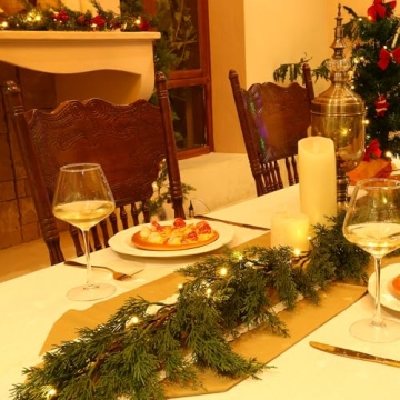 Realistic 6FT Joyhalo Christmas Garland with Lights