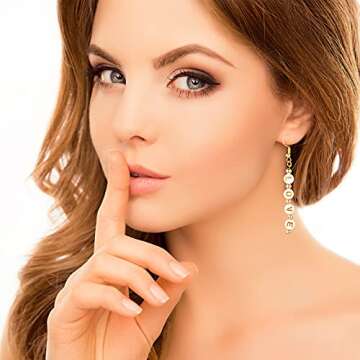 Yinkin 1000 Pieces Round Acrylic Letter Number Beads Charms Gold Letter Beads White Alphabet Beads 4 x 7 mm Alphabet Figure Beads for Craft DIY Necklace Bracelet Keychain Jewelry Making