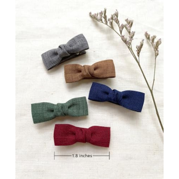 Cute Tiny Baby Hair Bow Clips for Infants and Toddlers