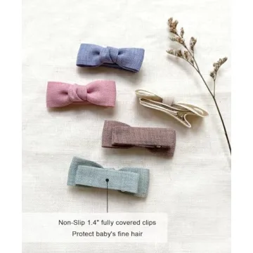 Cute Tiny Baby Hair Bow Clips for Infants and Toddlers
