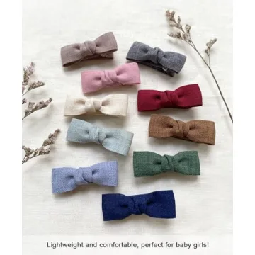 Cute Tiny Baby Hair Bow Clips for Infants and Toddlers