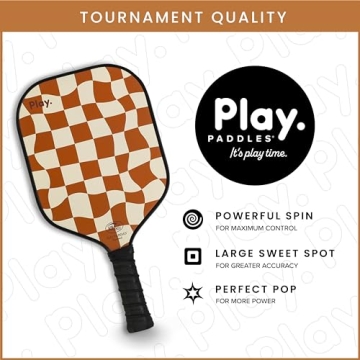 Play Paddles Aesthetic Pickleball Paddle for All Skills