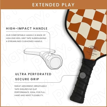 Play Paddles Aesthetic Pickleball Paddle for All Skills