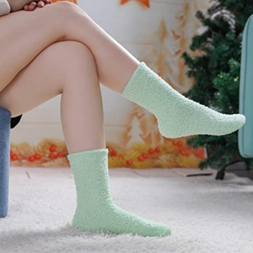 Soft Fuzzy Winter Socks for Women - 5 Pack