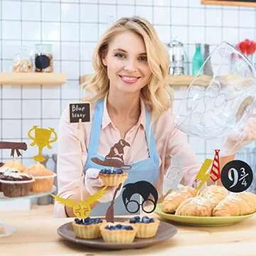 CCINEE Wizard Cupcake Toppers for Magical Parties