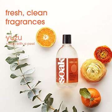 Soak Laundry Soap – 2 Pack Shop & Share | No Rinse, Plant Derived Hand Wash Detergent - 375 ml / 1...