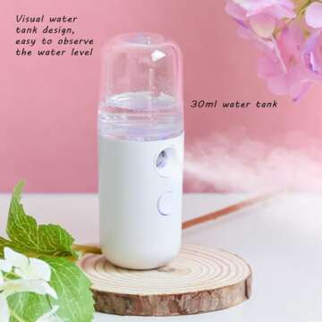 Portable 2Pack Kingsmile Facial Mister for Hydration