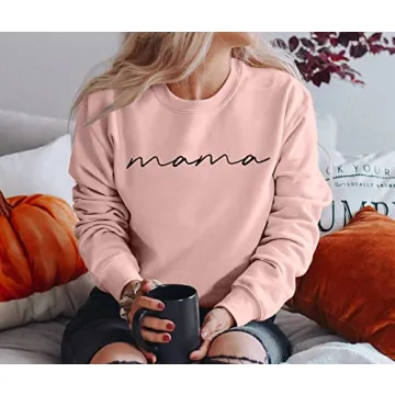 ASTANFY Mama Shirt Women Printed Casual Tee