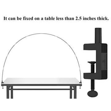 LANGXUN 12ft Black Table Balloon Arch Kit, Balloon Arch Stand Frame For Birthday Decorations, Party,...