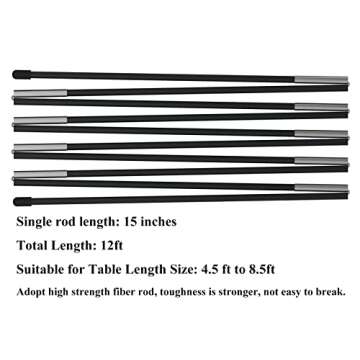 LANGXUN 12ft Black Table Balloon Arch Kit, Balloon Arch Stand Frame For Birthday Decorations, Party,Wedding and Graduation Decorations, Christmas Decorations Baby Shower Bachelor Party Supplies