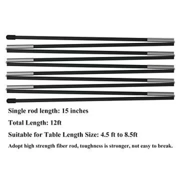 LANGXUN 12ft Black Table Balloon Arch Kit, Balloon Arch Stand Frame For Birthday Decorations, Party,Wedding and Graduation Decorations, Christmas Decorations Baby Shower Bachelor Party Supplies