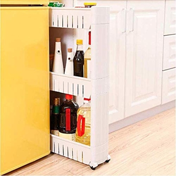 Modern Home Narrow Sliding Storage Organizer Rack