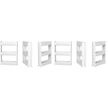 Modern Home Narrow Sliding Storage Organizer Rack