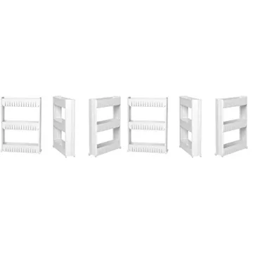 Modern Home Narrow Sliding Storage Organizer Rack