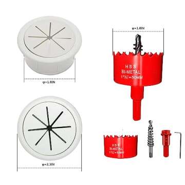 ROOWINTOO Wall-Mount TV Cable Management Kit - Wireless Conceal Wires Behind Wall