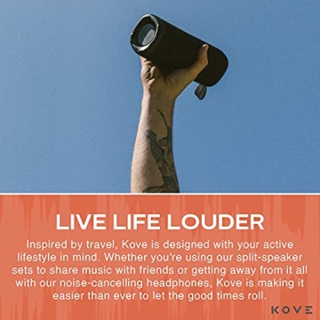 KOVE Commuter 2 Portable Bluetooth Speaker HD Sound Deep Bass