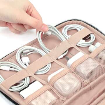 BELALIFE Portable Electronic Organizer for Travel Accessories