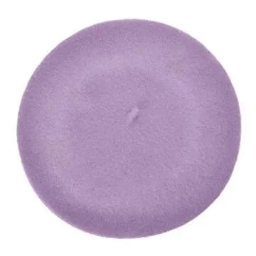 Lavender ZLYC Wool Beret Hat for Women - Classic Style