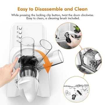 KOIOS Upgraded Cold Press Juicer - Simple & Powerful Design