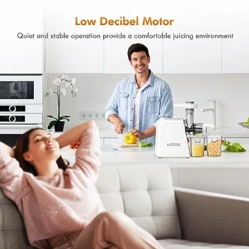 KOIOS Upgraded Cold Press Juicer - Simple & Powerful Design