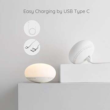 EASZZZ Baby Night Light for Nursing & Soft Nighttime Glow