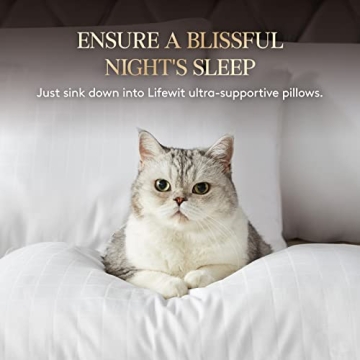 Lifewit Queen Size Cooling Pillows Set of 2 for All Sleepers