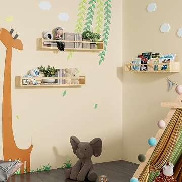 Fixwal Nursery Book Shelves - Stylish Wall Storage