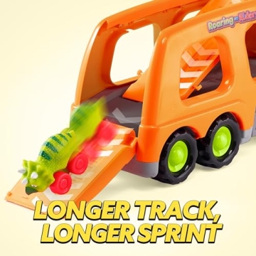 JOYIN Dinosaur Truck Toys for Kids Age 3-5 with Music & Lights