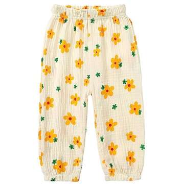 Kids Elastic Basic Harem Trousers Unisex Baby Boys Girls Casual Cotton Linen Loose Long Baggy Pants ...