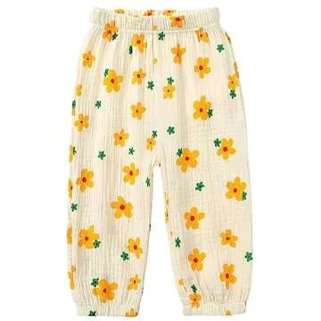 Kids Elastic Basic Harem Trousers Unisex Baby Boys Girls Casual Cotton Linen Loose Long Baggy Pants ...