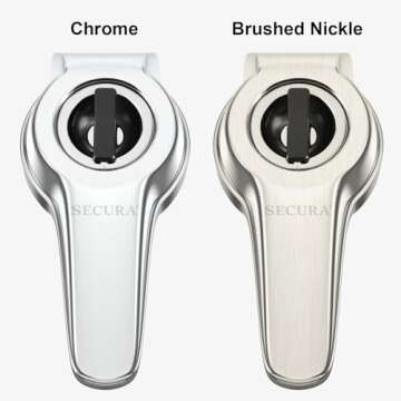 Secura 17oz Automatic Liquid Soap Dispenser, Touchless Battery Operated Hand Soap Dispenser with Adjustable Soap Dispensing Volume Control Dial, Personal Care Dispenser (Brushed Nickel)