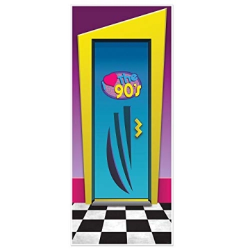I Love The 90's Door Cover Pack of 2 for Parties