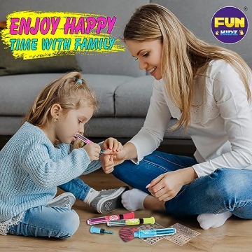 FunKidz Nail Art Set for Kids, Easy-to-Use Nail Polish Pens