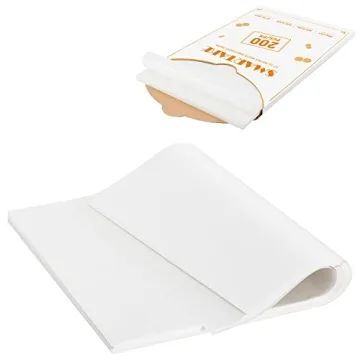 SMARTAKE 200 Pcs Non-Stick Parchment Baking Sheets