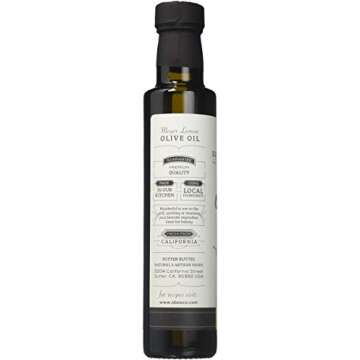 Sutter Buttes Extra Virgin Olive Oil - Meyer Lemon Infused (250 ml bottle) Handcrafted, Artisan Gourmet EVOO Cold Pressed and Flavored w/Premium Fresh Lemon Juice, Unfiltered, Unrefined Olive Oil
