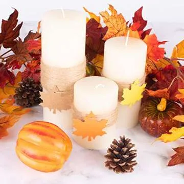 Whaline 150 Pcs Fall Gift Tags with Jute Twine