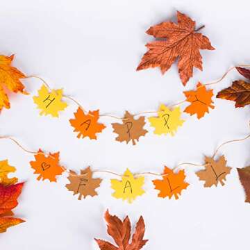 Whaline 150 Pcs Fall Gift Tags with Jute Twine