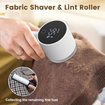 Lentorgi Electric Fabric Shaver with Lint Roller