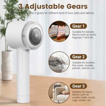 Lentorgi Electric Fabric Shaver with Lint Roller