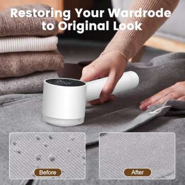 Lentorgi Electric Fabric Shaver with Lint Roller