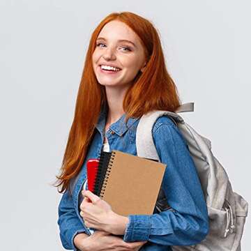 EOOUT 4 Pack Spiral Lined Notebook, Ruled Journals Notebooks, Soft Cover Notebook, 80 Sheets, 160 Pages,100 GSM,Lined Paper, 5 x 8 Inches, for Gifts, Office, School Supplies